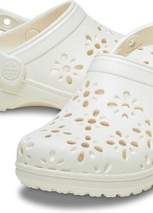Детские аквашузы crocs classic floral clog оригинал j5