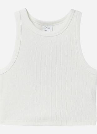 Белый топ zara 9-10 лет, рост 140