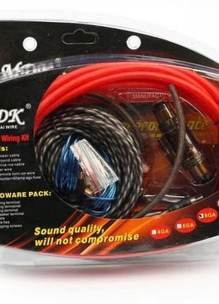 Провід для саб-вуфера + запобіг. 8awg (8,36 кв.м) 4,5 м "md 8ga" (art5601)