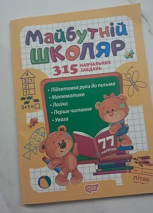 Книжка "майбутній школяр" 315 навчальних завдань підготовка до письма логіка математика увага перше читання скоро до школи фісіна а. о. торсінг