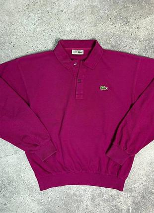Lacoste вінтажний світшот поло