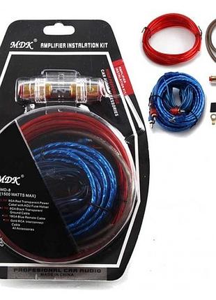 Провід для саб-вуфера + запобіг. 6awg (8,36 кв.м) "mdk md-8" 5599