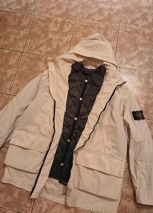 Stone island nylam beige vintage aw2000 rare jacket large archive collectible