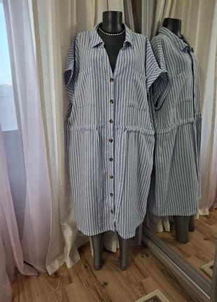 Комфортне на ґудзиках плаття 👗 сорочка великого розміру