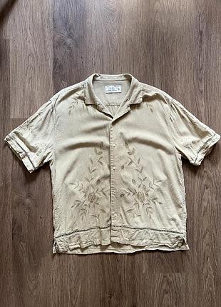 Рубашка с вышивкой abercrombie &amp; fitch (р l-xl)