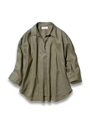 Льняна блуза uniqlo