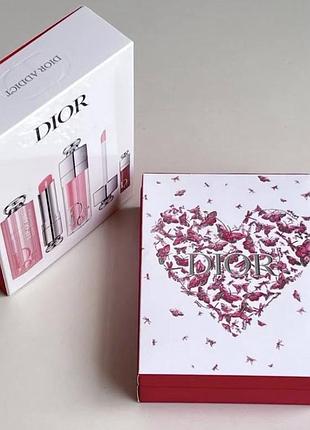 Подарунковий набір dior addict | набір блисків діор