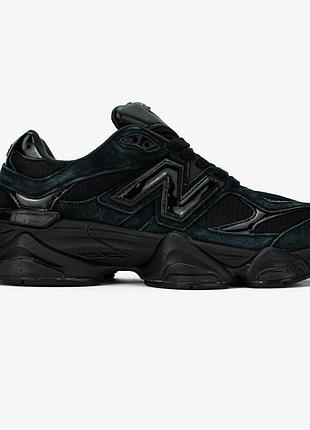 Мужские черные кроссовки new balance 9060 glossy black х нью беланс 45