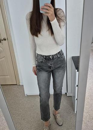 Серые джинсы slim | р. 40 it / s / xs