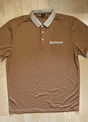 Футболка barbour коричнева