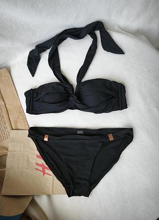 Купальник бандо m&s р. uk 12 на м-ку (чашка а-в)