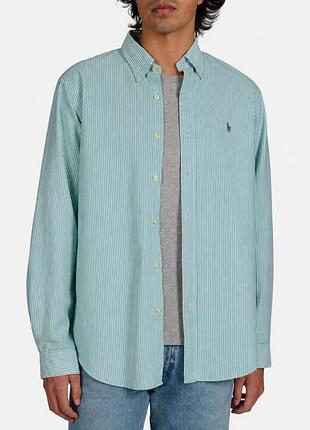 Рубашка мужская polo ralph lauren из гладкой хлопковой ткани xl xxl