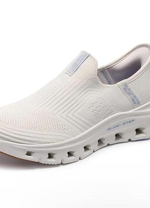 Стильные женские кроссовки слипоны skechers оригинал