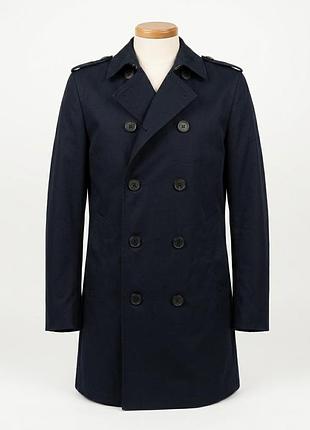 Стильний двобортний  чоловічий тренч superdry premium rogue coat