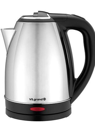 Чайник електричний нержавіюча сталь vilgrand vs2060 silver