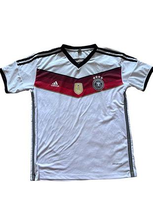 Футбольна джерсі збірної німеччини adidas 2014 world cup home (fifa world champions patch)