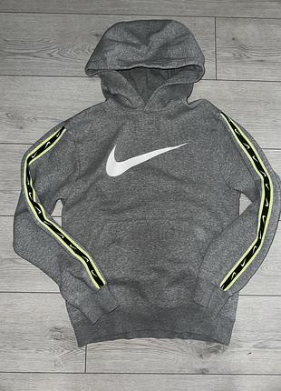 Оригінальне nike худі чоловіче сіре | кофта nike з лампасами | m