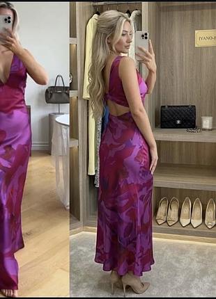Атласна сукня zara