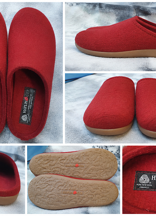 Haflinger - теплые шерстяные тапочки, 100% pure new wool, р. 40