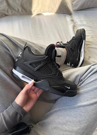 Жіночі кросівки nike jordan 4 x bike black