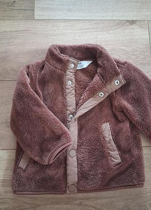 Флисовая курточка h&amp;m для девочки 92 размер