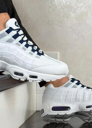 Р.41-45 кроссовки nike air max 95 белые ks 12736