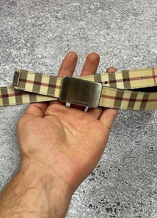 Винтажный ремень в клетку burberry nova check