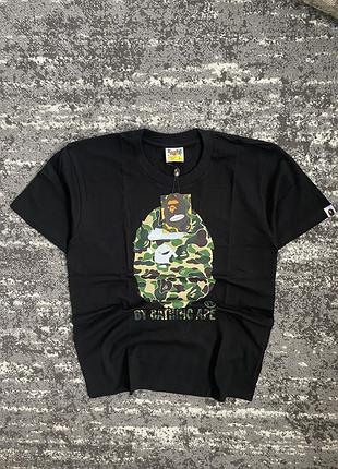 Нова футболка bape біла та чорна м-л розмір
