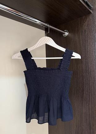 Бавоняний топ на резинці uniqlo