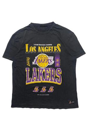 Чоловіча футболка nba los angeles lakers графічний принт чорна m