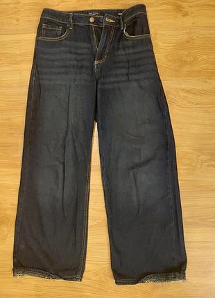 Джинсы baggy/ бегги темно-синие женские на средней посадке eur размер: 36