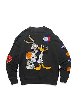 Підлітковий світшот tommy jeans x space jam bugs bunny daffy duck чорний xs