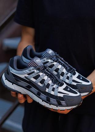 Р.40-44 кроссовки nike p-6000 black grey blue nk377