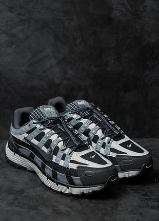 Р.40-44 кросівки nike p-6000 black grey blue nk377