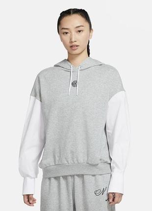 Жіноче оверсайз худі-сорочка, худі обманка nike