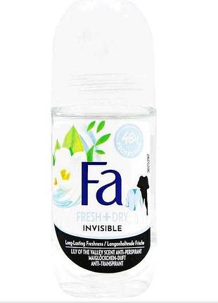 Антиперспирант-ролик invisible fresh с ароматом ландыша 50мл тм fa