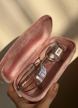 Жіночі окуляри в стилі miu miu + футляр