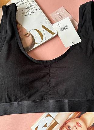 Хлопковый бесшовный топ большого размера 3xl-4xl, черный