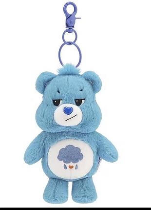 Мʼяка іграшка брелок ведмідь  grumpy care bears блакитний