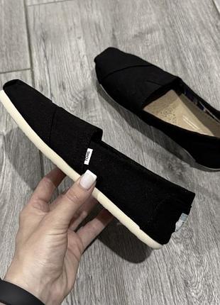 Toms alpargata жіночі чорні еспадрильї 35,5 р. 22 см — нові