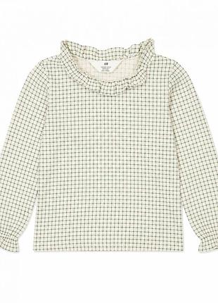 Блузка з воланами для дівчинки h&m 1002445-006 092 см (18-24 months) різнобарвний