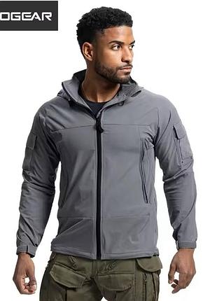Тактическая куртка-ветровка летняя мужская для военных idogear®️ summer storm jacket grey