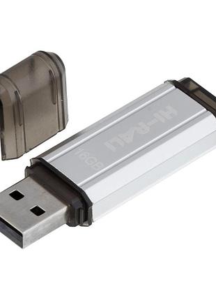 Usb флеш-накопичувач hi-rali stark 16gb сталевий