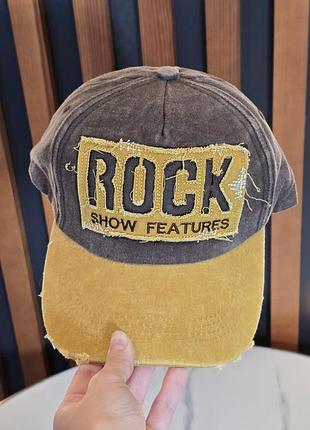 Унісекс кепка rock жовта