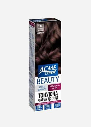 Гель-краска черный шоколад no142 тм acme-color beauty