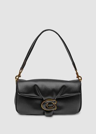 💎 coach pillow tabby 26 leather shoulder bag black