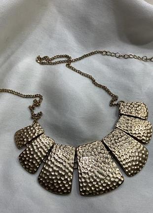 ✨🏺 винтажный колье-ворот чеканка / клеопатра в античном золотистом тоне 💎✨