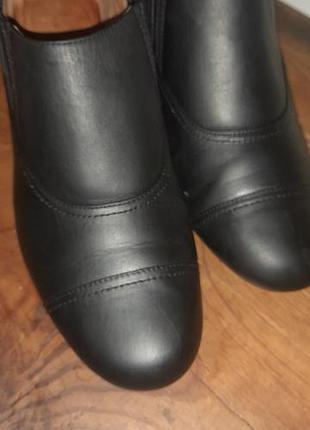 Кожаные женские туфли / ботильоны k shoes (clarks), размер 41 (uk 7), wide fit