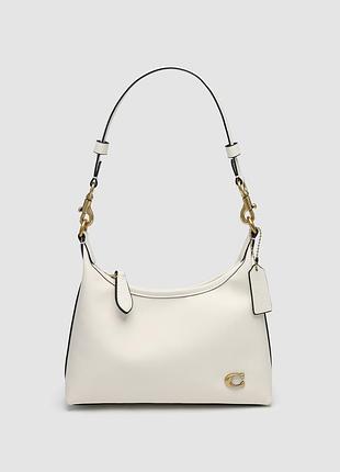 💎 coach juliet shoulder bag white smooth leather