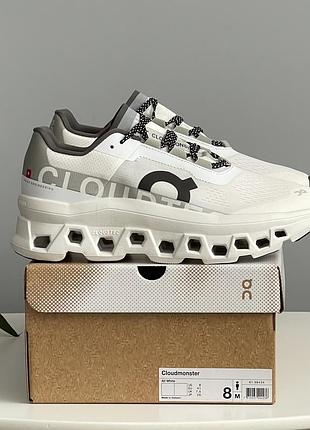 On cloudmonster white grey 61.98434